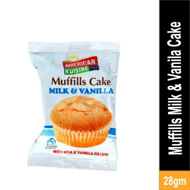 AMERICAN KUISINE MUFFILLS CAKE  MILK & VANILLA 28G