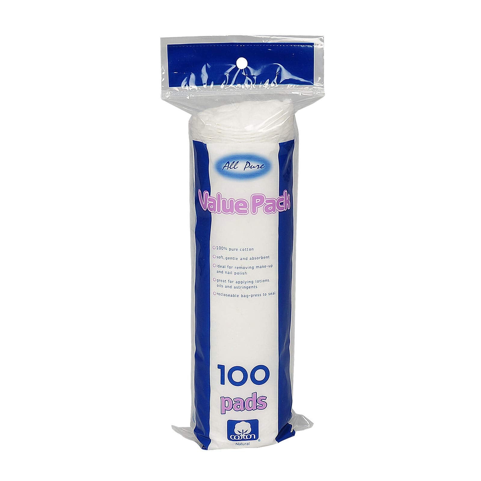 ALL PURE COSMETIC PAD ROLL 100S