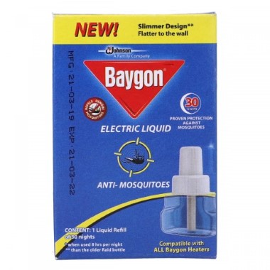 BAYGON ELECTRIC HEATER+LIQUID REFILL 30 NIGHTS