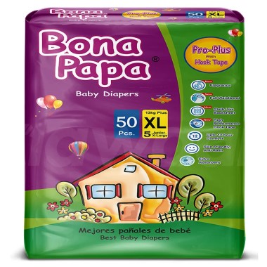 BONA PAPA PLUS BABY DIAPERS XL-5 50S