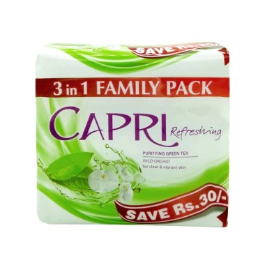 CAPRI PURIFYING GREEN TEA SOAP 3X120G