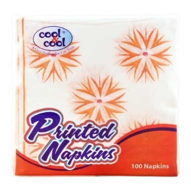 C&C TABLE NAPKINS PRINTED PACK 100s