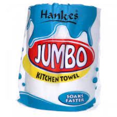 HANKIES JUMBO KITCHEN TOWEL ROLL 1s