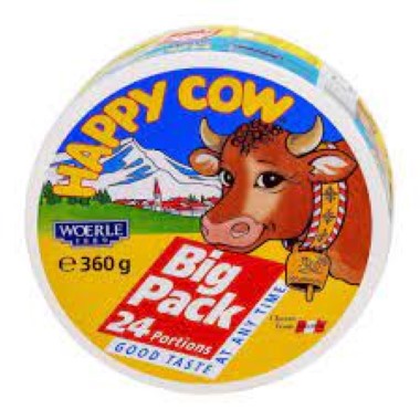 HAPPY COW CHEESE 24 PORTIONS 360G