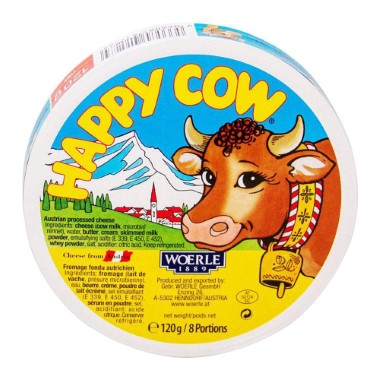 HAPPY COW CHEESE REGULAR 8 PORTIONS 120G