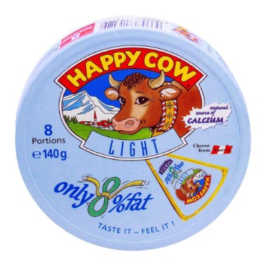 HAPPY COW LIGHT CHEESE 8 PORTIONS 140G