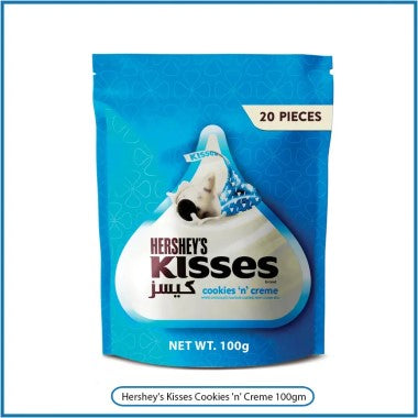 HERSHEYS KISSES COOKIES N CREME PCH 20s, 100G
