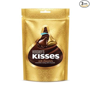HERSHEYS KISSES MILK CHOCOLATE PCH 20s, 100G