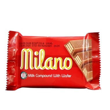 MILANO MILK COMPOUND WITH WAFER 21G