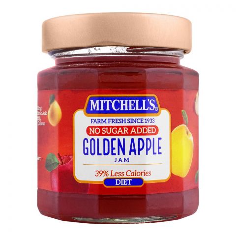 Mitchells Diet Golden Apple Jam Jar 300g
