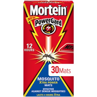 MORTEIN MOSQUITO MATS XTRA POWER 12H 30s
