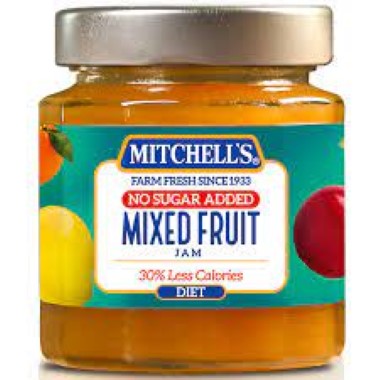 Mitchells Diet Mixed Fruit Jam Jar 300g