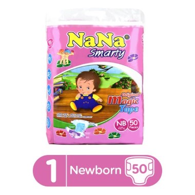 NANA SMARTY ECONMY NEW BORN #1 50PCS