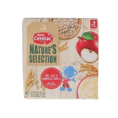 NESTLE CERELAC NATURE'S SELECTION OATS, RICE & APPLE BOX 175G