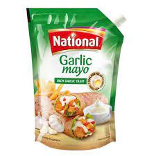 NATIONAL FOODS GARLIC MAYO PCH 450G