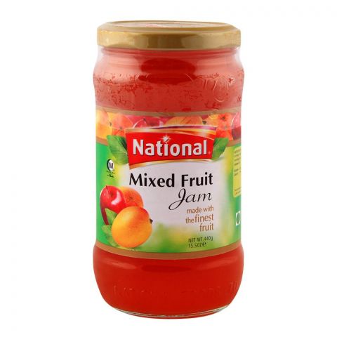 NATIONAL FOODS MIXED FRUIT JAM JAR 440G