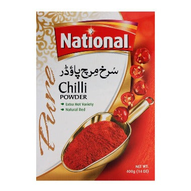 NATIONAL FOODS RED CHILLI POWDER 400G