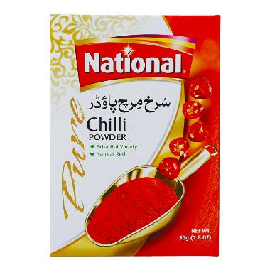 NATIONAL FOODS RED CHILLI POWDER 50G