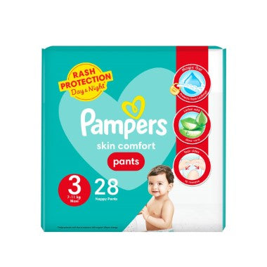 PAMPERS BABY PANTS JUMBO-3s-28s