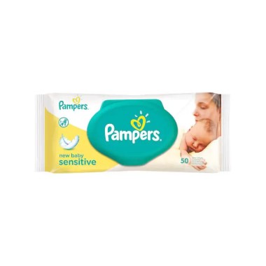 PAMPERS NEW BABY WIPES PACK 50s