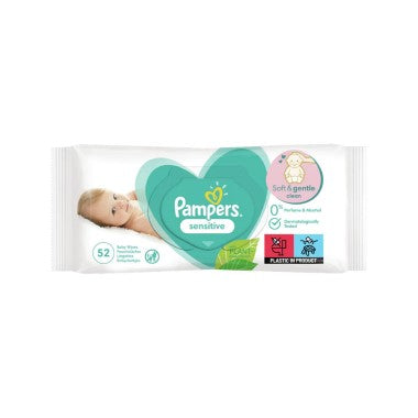 PAMPERS SENSITIVE WIPES 52S
