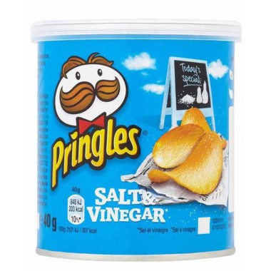 PRINGLES POTATO CHIPS SALT & VINEGAR JAR 40G