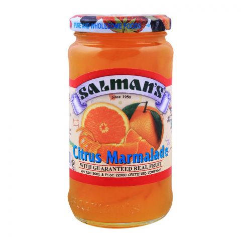 Salmans Citrus Marmalade Jam Jar 450g