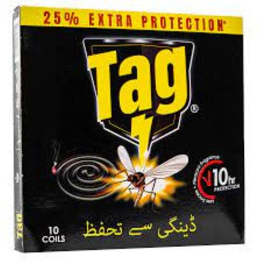 TAG BLACK MOSQUITO COIL PACK 10s