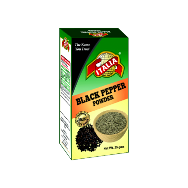ITALIA BLACK PEPPER POWDER BOX 25